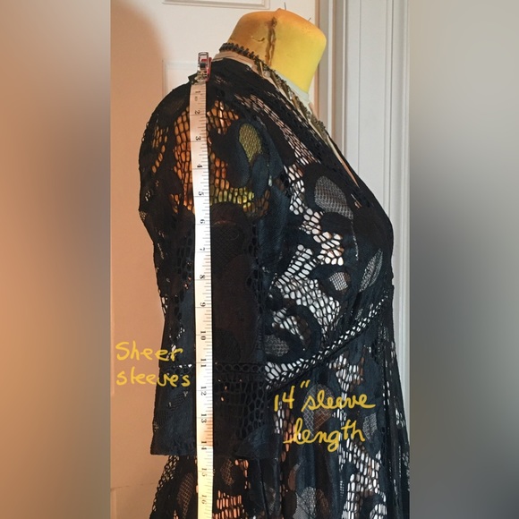 Taylor black lace dress  EUC Size 6 - Picture 10 of 12